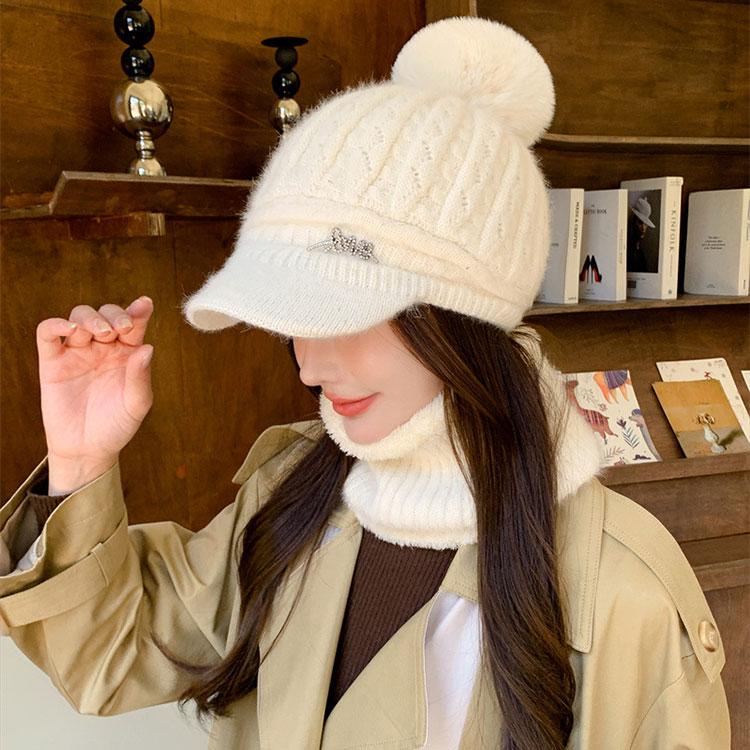 【2点セット】 ニット帽 ネックウォーマー レディース スヌード ニットキャップ 秋 冬 ボンボン 裏起毛 防寒 かわいい おしゃれ 帽子 キャップ アウトドア |  | 17