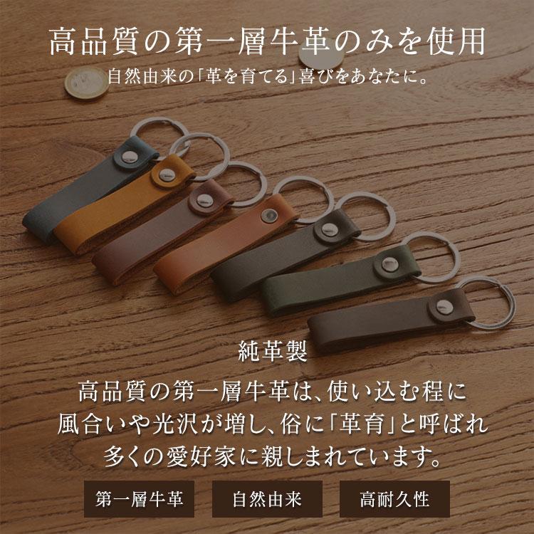 キーリング メンズ 革 レザー 本革 牛革 かっこいい シンプル キーケース スマートキー 車の鍵 クレイジーホースレザー プレゼント ギフト 大学生 社会人 父の日 |  | 08