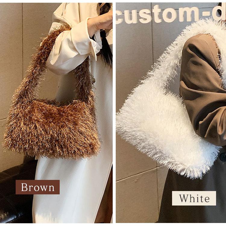 トートバッグ レディース バッグ 軽量 ふわふわ ショルダーバッグ かわいい おしゃれ もこもこ 秋冬 冬物 通勤 通学 女の子 女性 カバン 鞄 韓国 クリスマス |  | 11