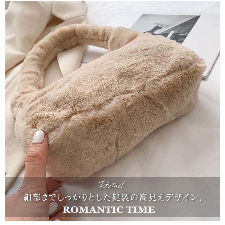 ミニバッグ レディース バッグ ふわふわ 小さめ かわいい ハンドバッグ ショルダーバッグ スマホ お出掛け 女の子 秋冬 ファー もこもこ コンパクト  軽量 軽い |  | 08