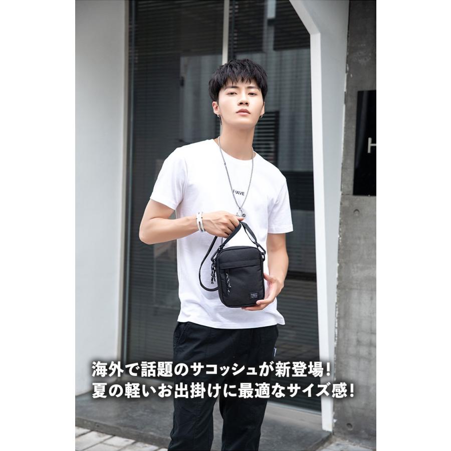 サコッシュ 小さめ メンズ 防水 撥水 ショルダー ポーチ キャンバス スマホポーチ 斜め掛け おしゃれ サコッシュバッグ ポシェット ユニセックス シンプル |  | 05