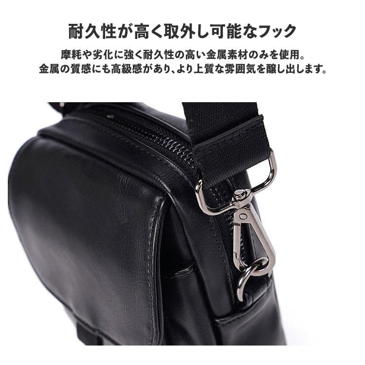 サコッシュ メンズ 革 レザー スマホポーチ おしゃれ バッグ ポーチ 大人 カバン 肩掛け 斜め掛け マチ 小さめ ボディバッグ ウエストポーチ 30代 40代 50代 |  | 09
