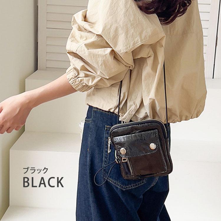 サコッシュ レディース ポシェット 斜めがけ かわいい エナメル きれいめ 小さめ 2way ヒップポーチ 軽い カジュアル おしゃれ 軽量 撥水 外ポケット 韓国 |  | 08