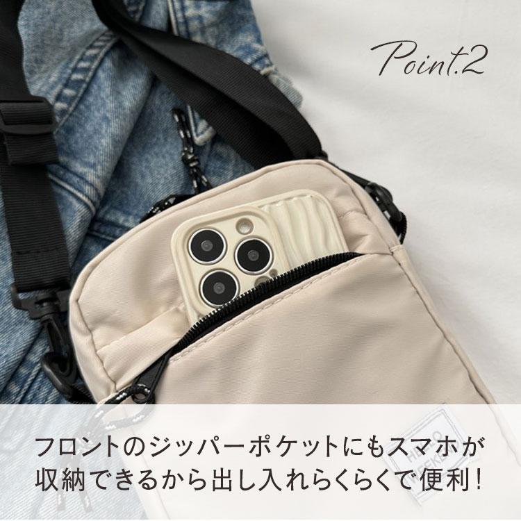 サコッシュ レディース メンズ 軽い スマホポーチ スマホショルダー おしゃれ ナイロン コスパ 財布 縦型 小さめ ポシェット 斜めがけ シンプル スマホ ポーチ |  | 08