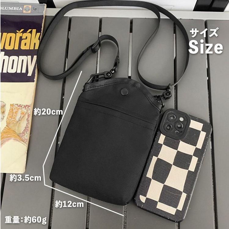 サコッシュ バッグ メンズ レディース 斜めがけ 小さめ 軽量 縦型 撥水 おしゃれ かわいい 布 コンパクト 縦長 バッグ 自転車 大人 子供 財布 海 プール ミニ |  | 08