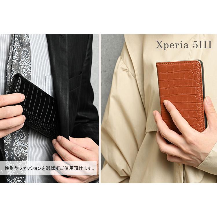 【在庫処分セール】 Xperia 5 III ケース 手帳型 Xperia 5 ケース 耐衝撃 スマホケース Xperia XZ1 XZs XZ ケース カバー 手帳 ストラップ ホール カード収納 | Xperia | 09