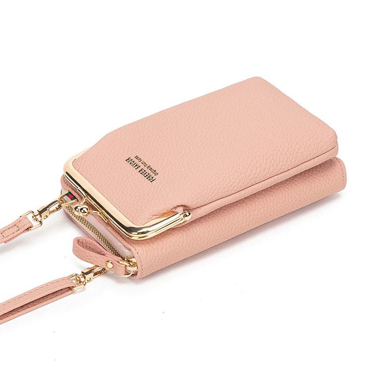 スマホポーチ レディース がま口 おしゃれ 入れたまま 操作 財布 斜め掛け サコッシュ スマホ ショルダー バッグ かわいい 小銭入れ iPhoneケース くすみカラー |  | 20