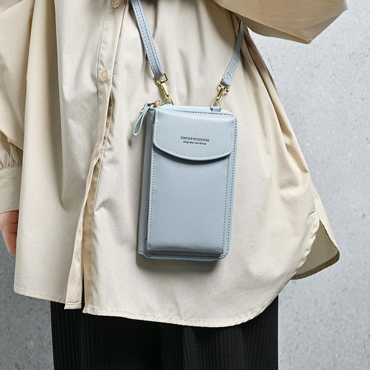 スマホポーチ レディース 財布 サコッシュ おしゃれ ショルダー バッグ 大容量 軽量 革 レザー ブランド 縦 小銭入れ お札 かわいい くすみカラー |  | 10