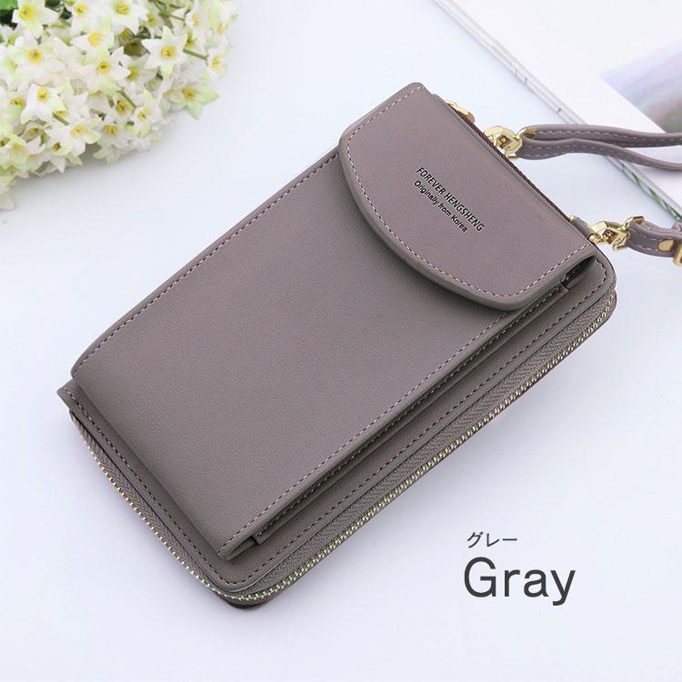 スマホポーチ レディース 財布 サコッシュ おしゃれ ショルダー バッグ 大容量 軽量 革 レザー ブランド 縦 小銭入れ お札 かわいい くすみカラー |  | 14