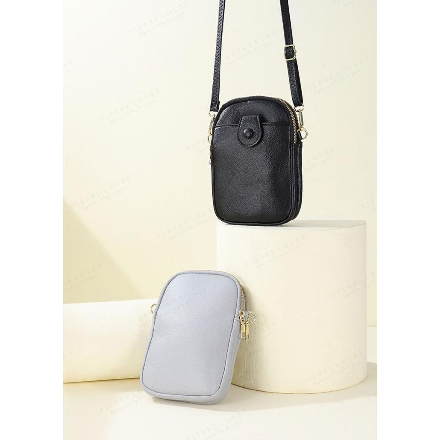 スマホポーチ レディース ショルダー 斜めがけ ポーチ コンパクト かわいい おしゃれ 小さめ 縦型 薄い 軽い ファスナー スマホショルダー スマホポシェット |  | 16