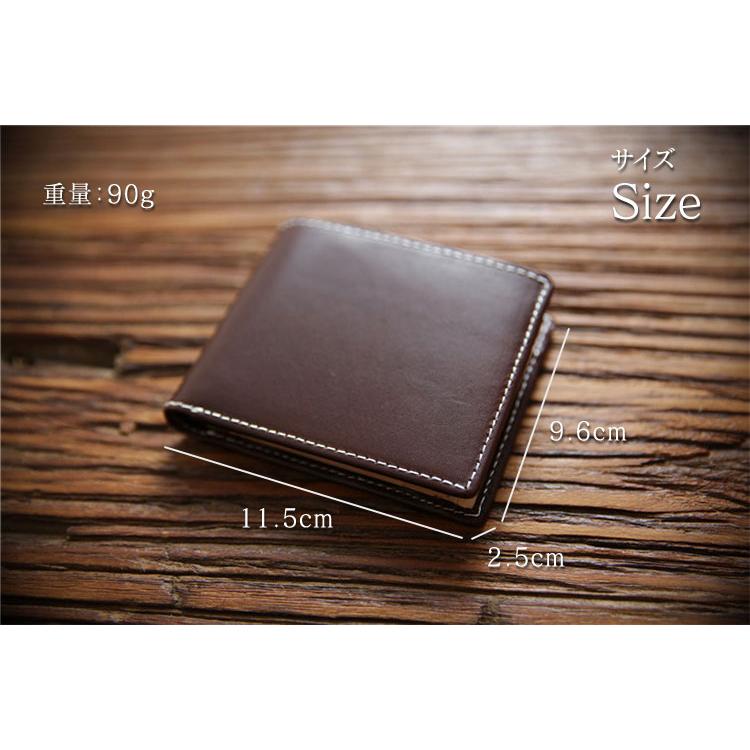 二つ折り財布 メンズ 牛革 財布 イタリアンレザー 本革 薄型 高級 おしゃれ 革 薄い レザー 20代 30代 40代 50代 たくさん入る 小さめ 社会人 父の日 ギフト |  | 15