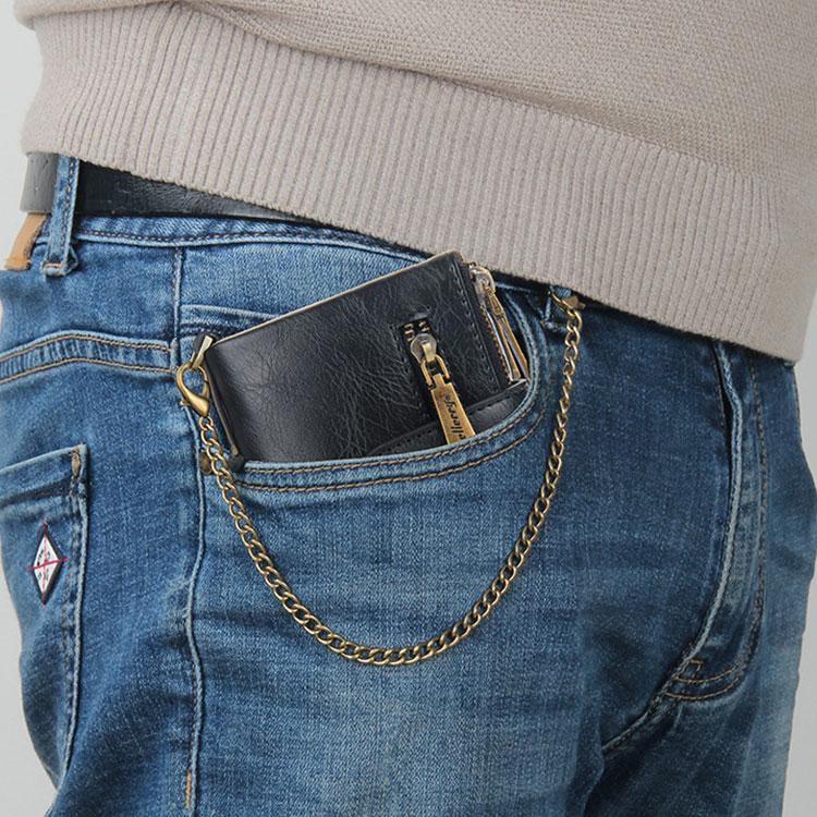 二つ折り財布 メンズ 財布 革 レザー カード入れ かっこいい おしゃれ 大容量 カード たくさん入る アメカジ 便利 ウォレットチェーン カジュアル コンパクト |  | 12