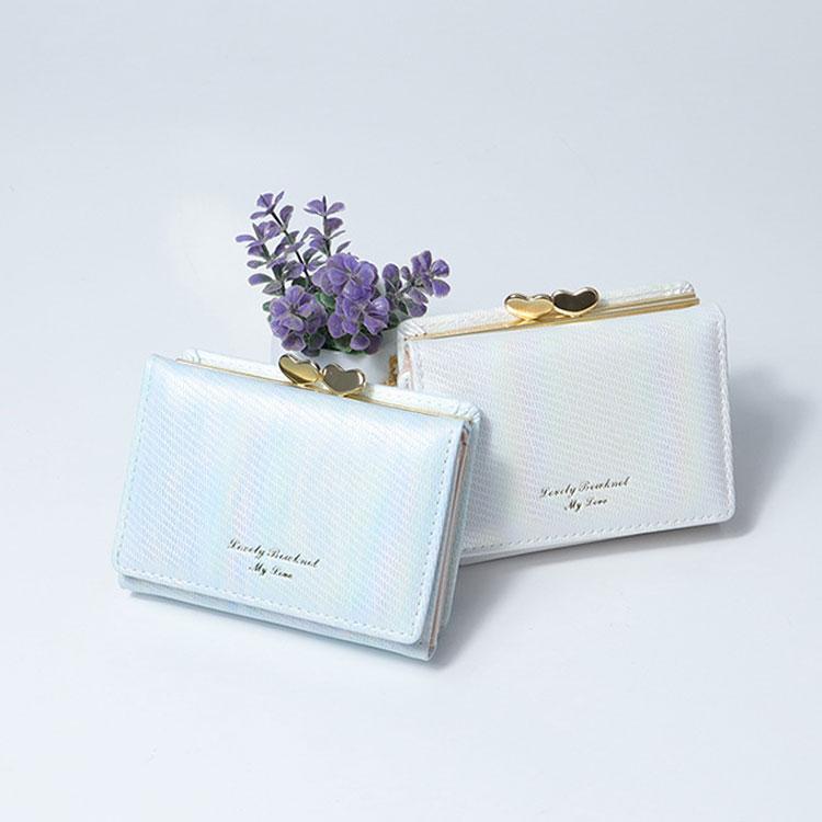 三つ折り財布 レディース がま口 財布 女の子 光沢 虹色 かわいい 高校生 中学生 小学生 ICカード コンパクト 大容量 がま口財布 こども 子ども 10代 20代 |  | 11