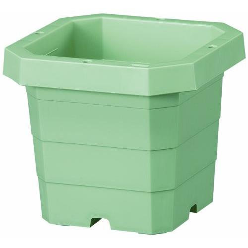 大和プラスチック つる鉢(角型) 6号 φ180×H160 グリーン
