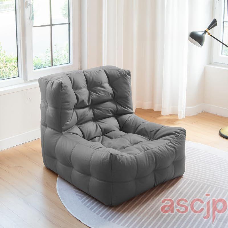 1人がけソファ フッドレスト付き 1人用ソファー フットレスト付き【75*70*80cm】クライニングソファ