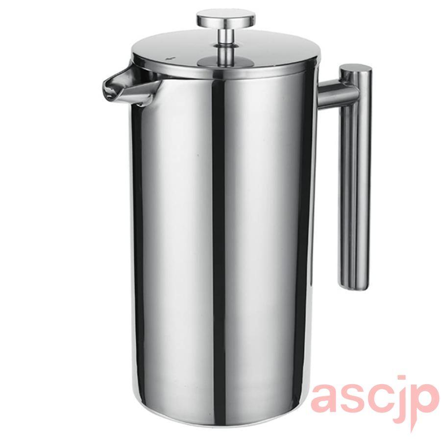 フレンチプレス304ステンレス鋼サーマルコーヒーメーカーティー