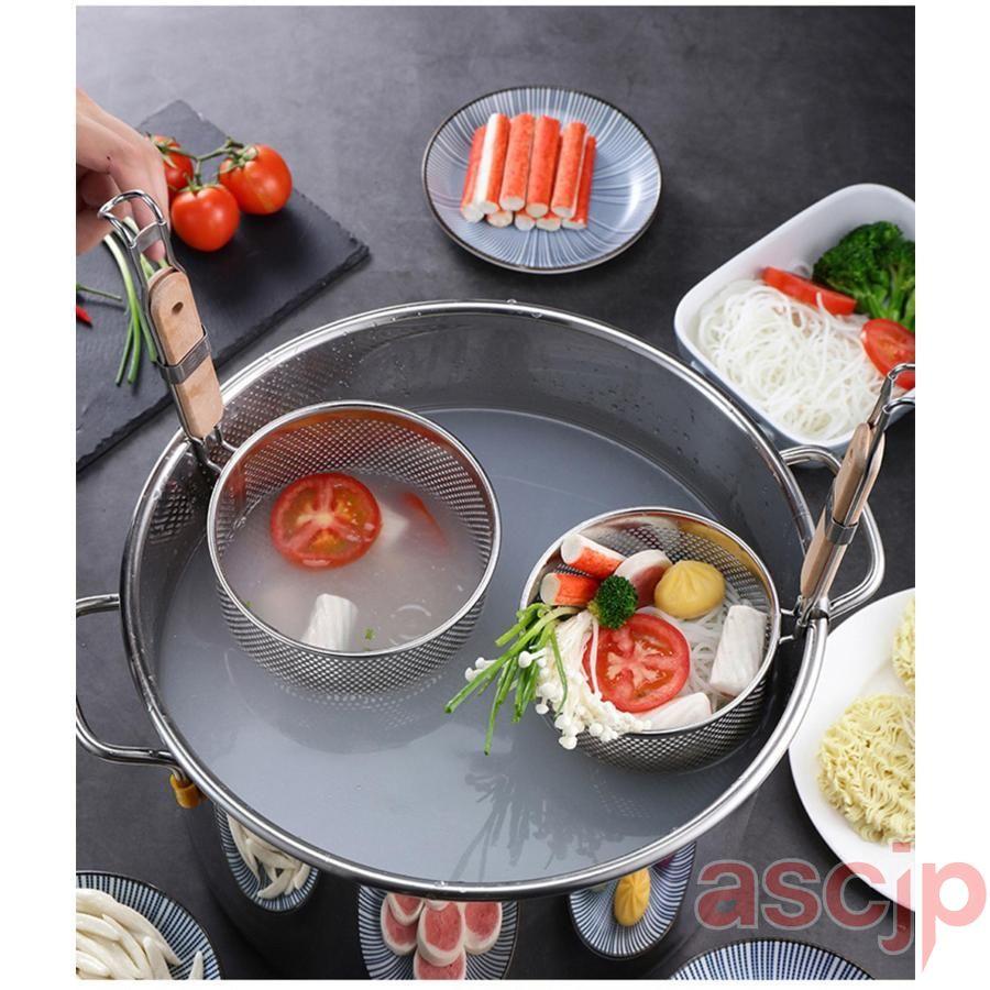 業務用 ラーメンてぼ キッチン用品 うどん 丸 湯切り ざる ステンレス
