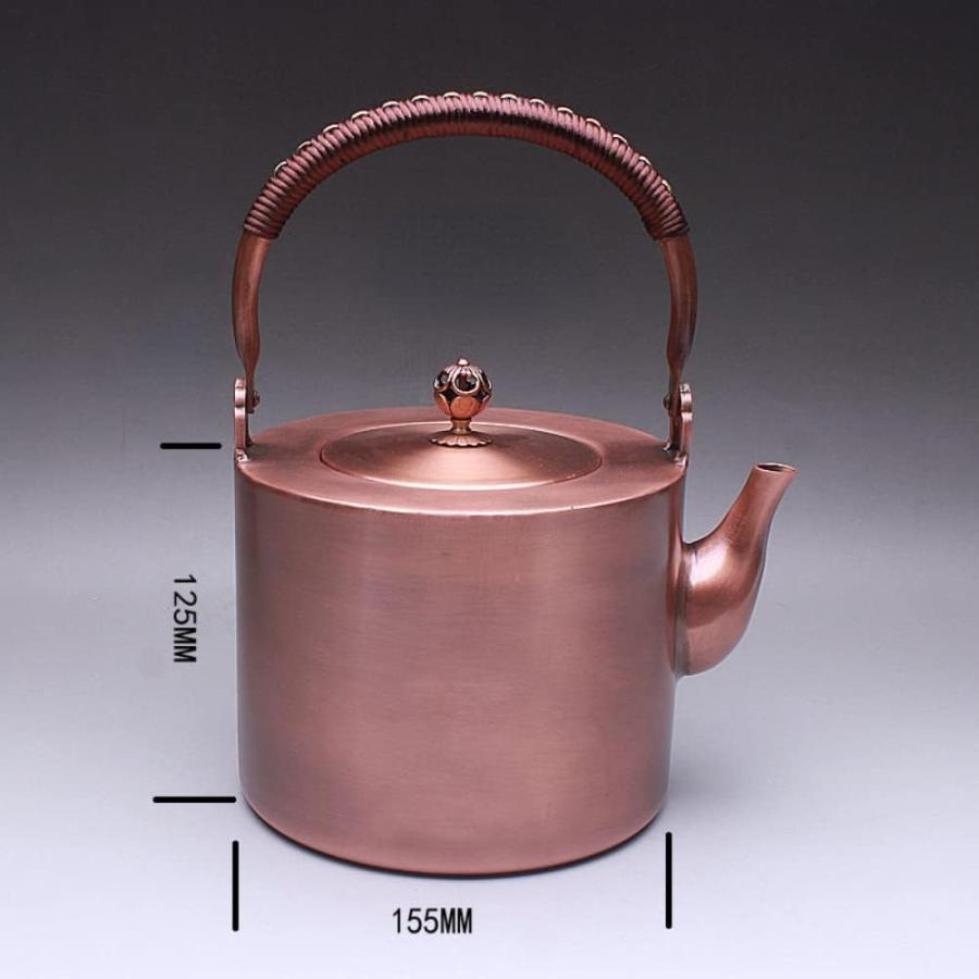 手作りの銅のやかん 厚い銅のティーポット銅製コーヒーポット 増粘銅
