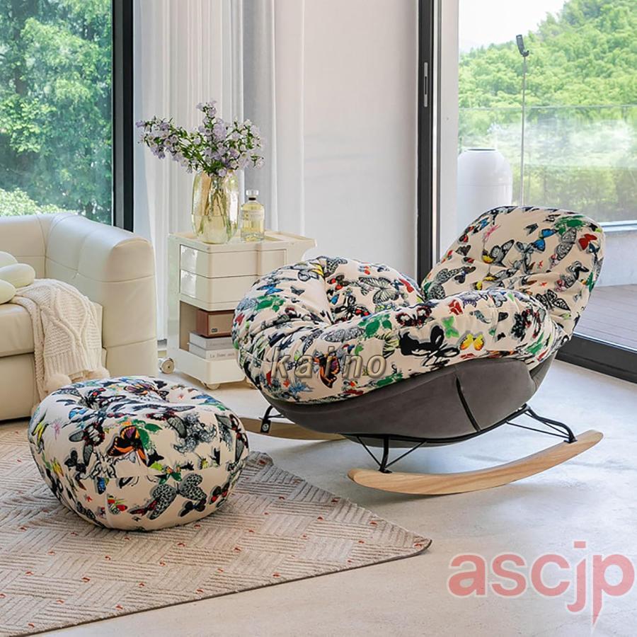 ロッキングチェア 組立簡単 リクライニングチ 耐荷重200kg リラックス