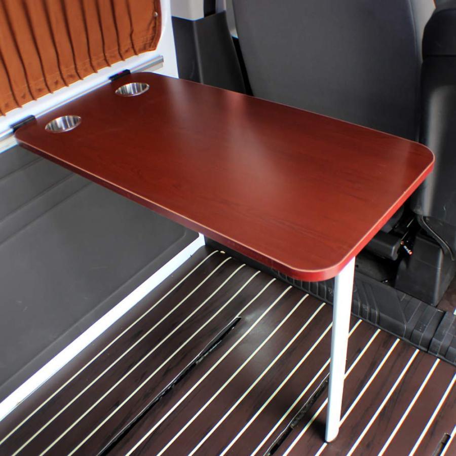 Rvキャンピングカー用のダイニングテーブル、2カップスロット付き丸型