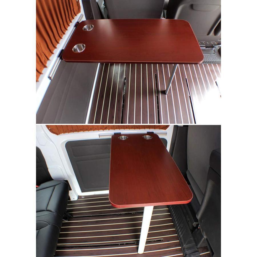 Rvキャンピングカー用のダイニングテーブル、2カップスロット付き丸型