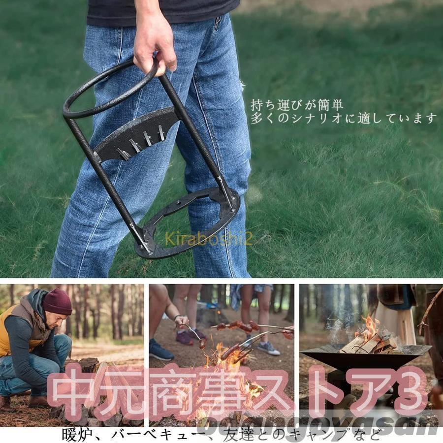 薪割り台 ハンマー付き キンドリングクラッカー 薪割り ハンマーで叩く
