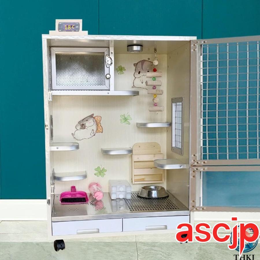 うさぎ チンチラ 小動物　ケージ 小屋 2階建 屋根付き 中古 チンチラ ケージ ウサギ 大型 小動物 小動物飼育ケージ 木製 ハウス