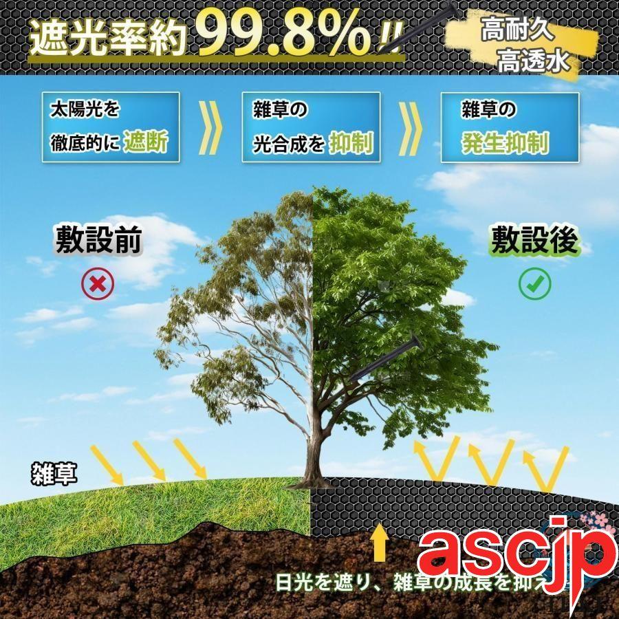 防草シート除草シート 10年耐久 高密度 高透水 不織布 雑草 防止シート 