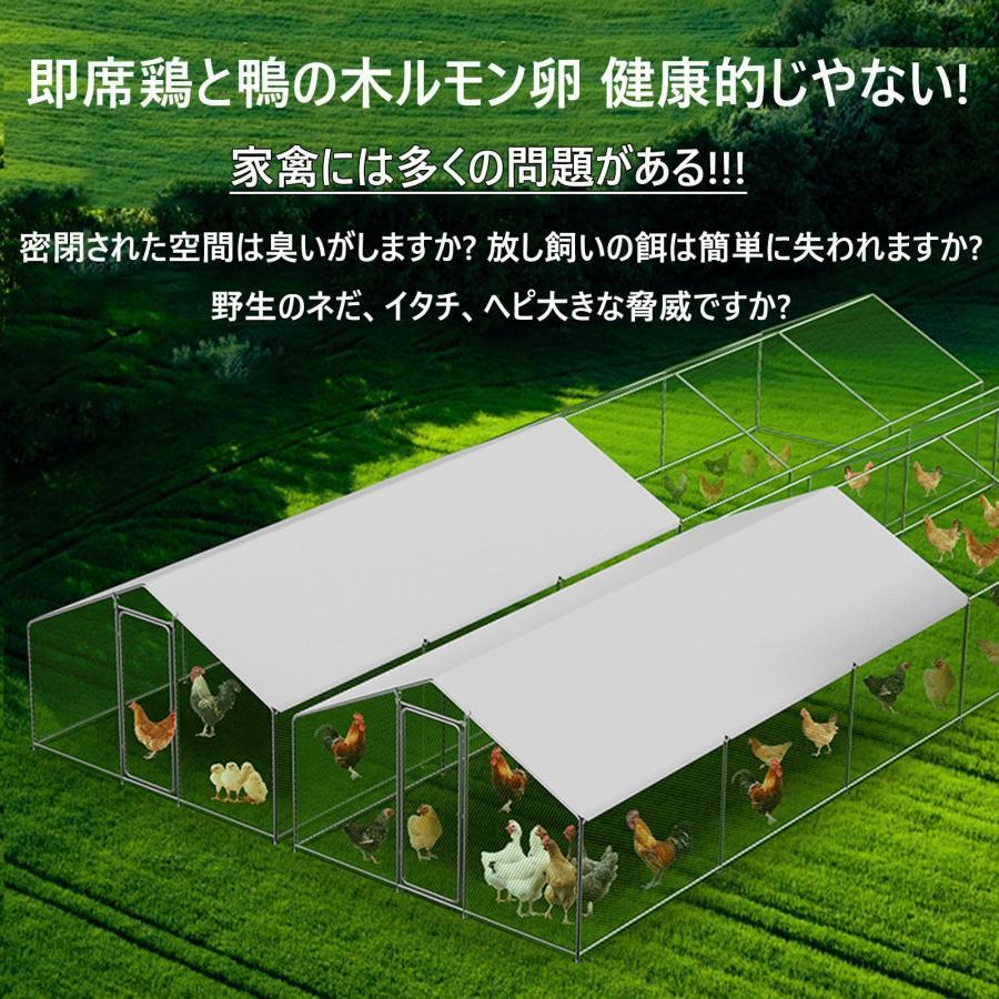 鶏小屋 キット 大型 亜鉛メッキ鋼製鶏用ケージ 鶏舎 農場用 耐候性 防