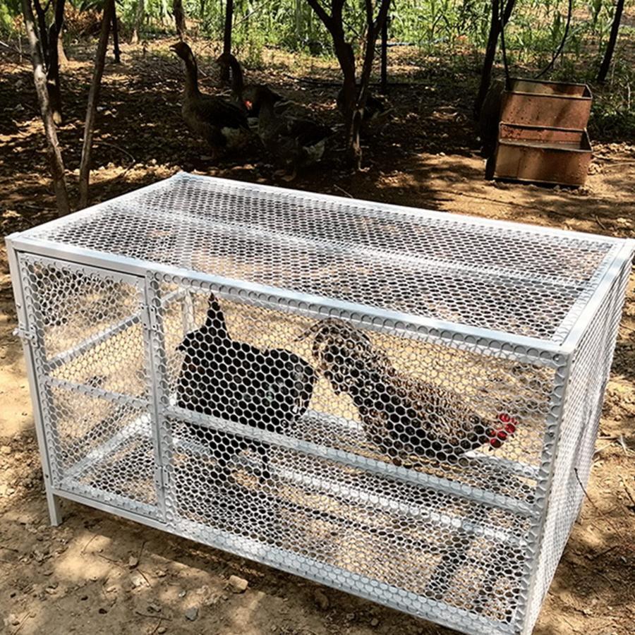 2mm厚ワイヤーチキンケージ 大型 鶏かご 鶏小屋 耐久性のある防錆 屋外