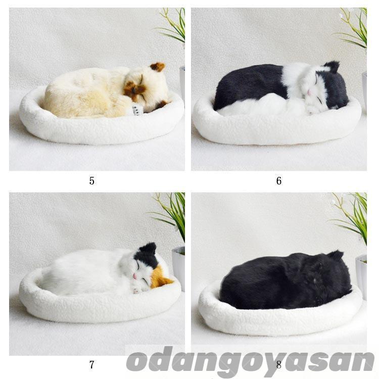 呼吸して眠るリアルな猫のぬいぐるみ ねこ ぬいぐるみ リアル 本物