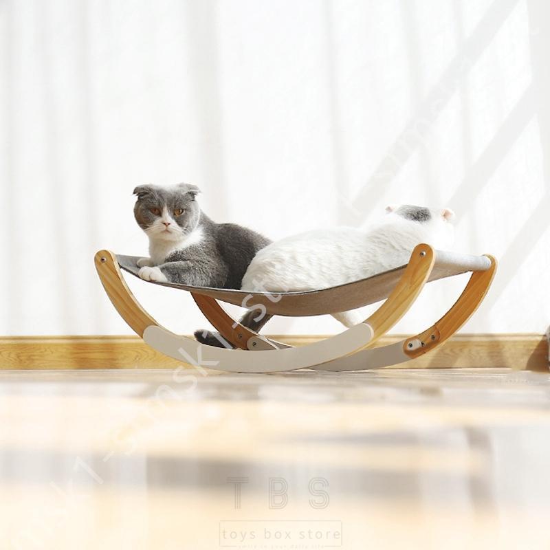 ねこ用 猫ベッド 多機能 スタンド型揺れる型 春夏/冬秋/取り付け簡単