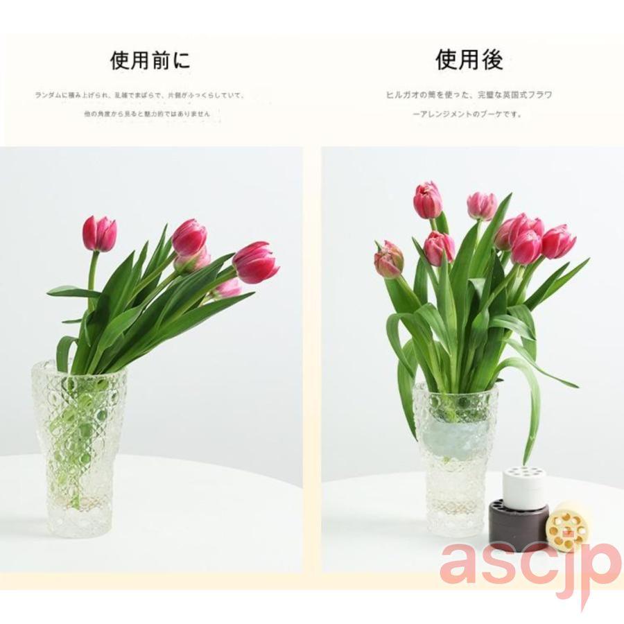 生け花用剣山 針なし 花立て 生け花ステムホルダー丸型 花瓶用