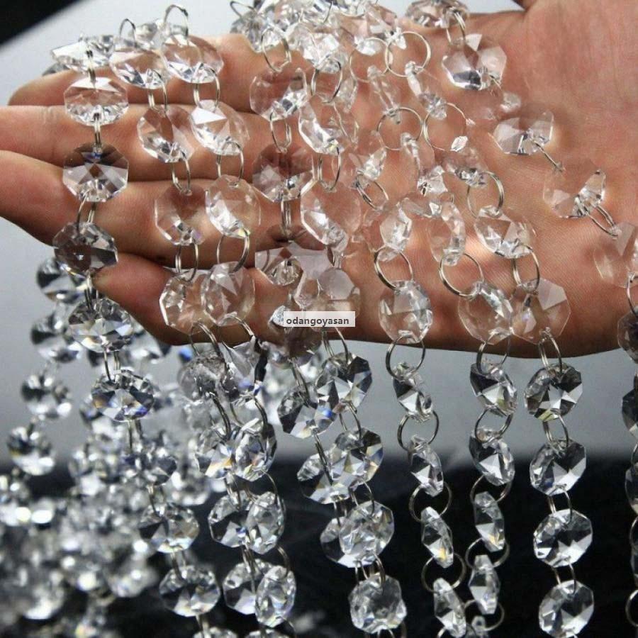 のれん 珠のれん 玉のれん 暖簾 ストリングカーテン 透明 クリスタル