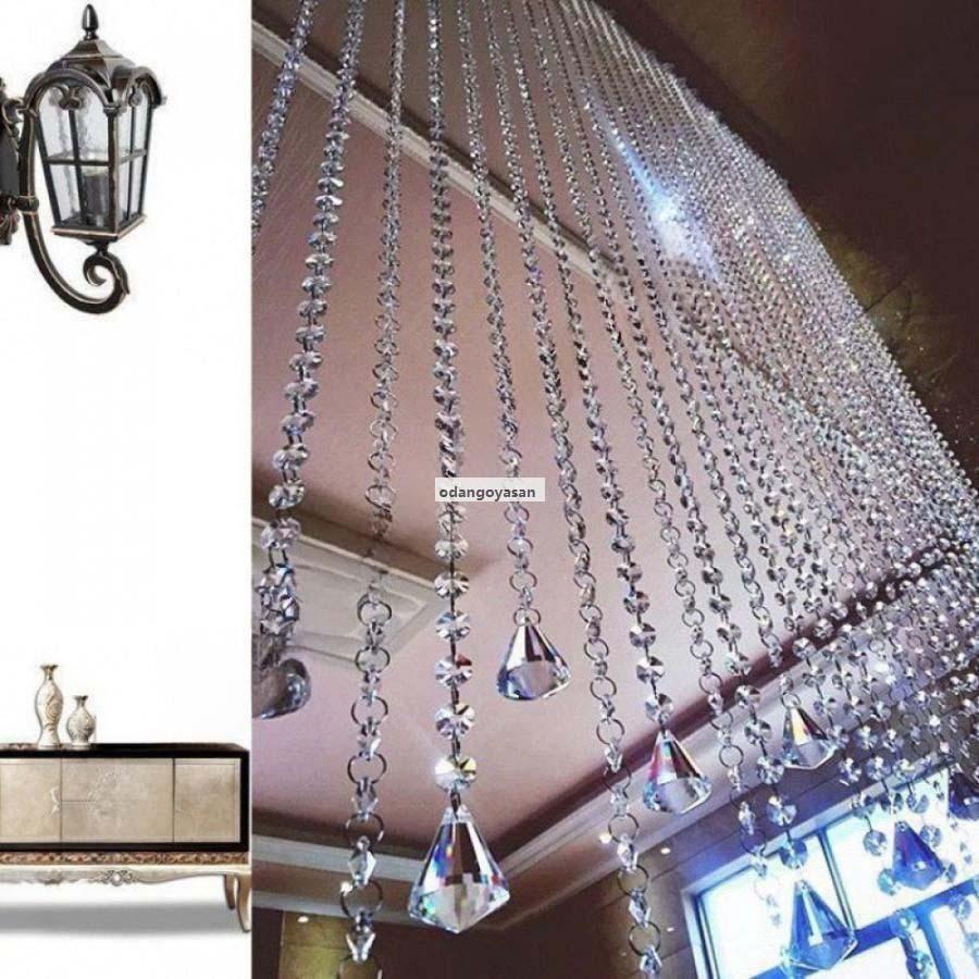 のれん 珠のれん 玉のれん 暖簾 ストリングカーテン 透明 クリスタル