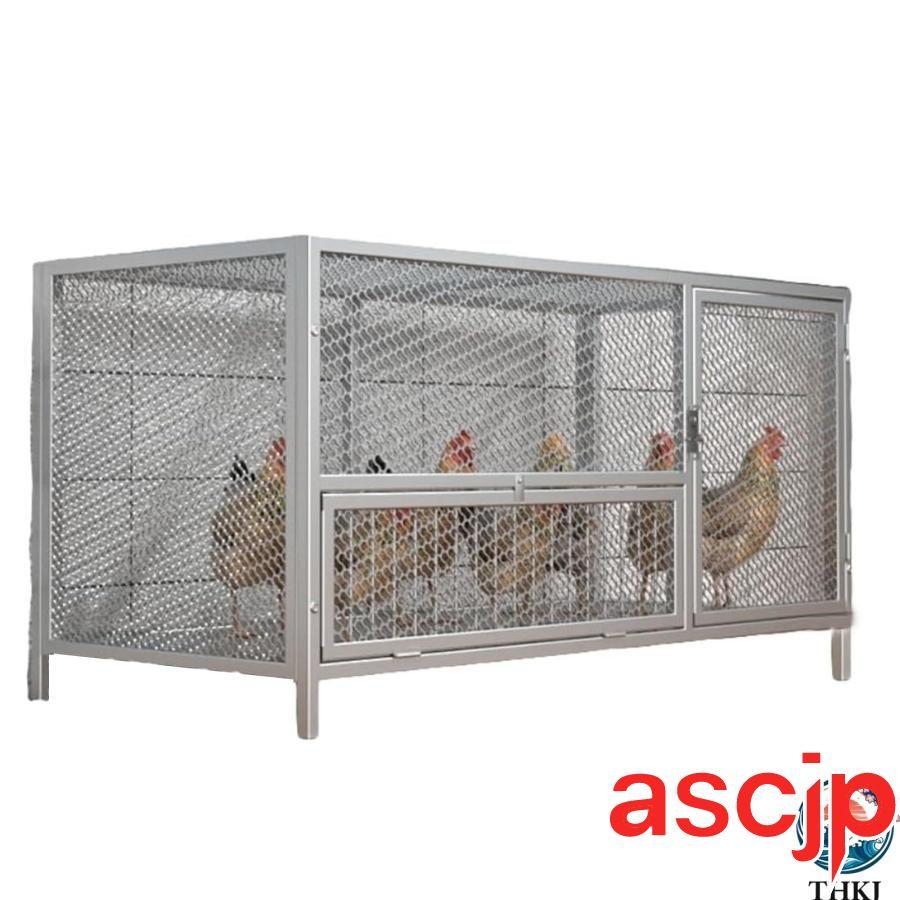 【新品未開封】鶏小屋　鑑賞用　ニワトリ　うずら　うさぎ　鳥　など用　カゴ　ケージ 鶏 ケージ 室内 屋外 うずら 鶏小屋 大型角管高密度メッシュ 天窓付き