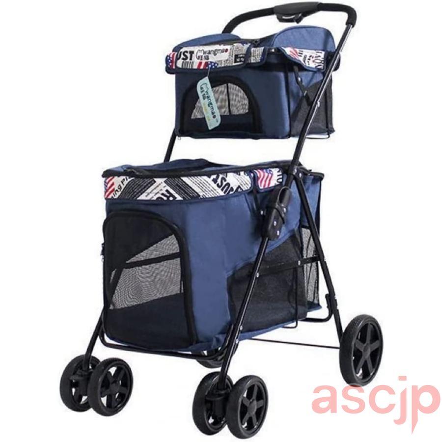 犬用 ベビーカー 完全未使用 ペットカート ペットカート 犬用 カート 犬 ベビーカー，耐荷重20Kg四輪折りたたみ
