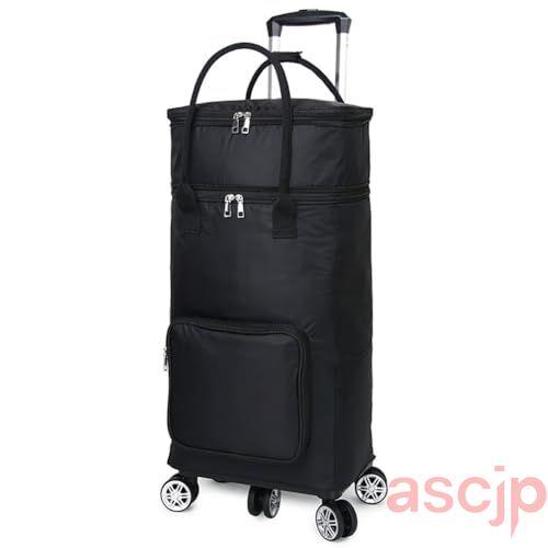 ショッピングカート 折り畳み 大容量 35L 買い物カート ショッピングキャリー 防水 保冷保温 5輪 静音 横押し 高齢者 女性 軽量 持ち運び 高さ調節 アウトドアの画像