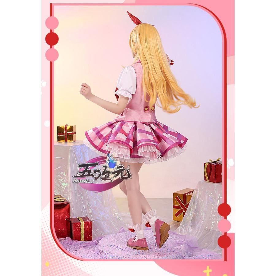 【アイカツ！】三分妄想 星宮いちご風 ピンクステージコーデ ウィッグ+パニエ付 三分妄想 アイカツ！アイドルカツドウ！ コスプレ 星宮いちご 衣装
