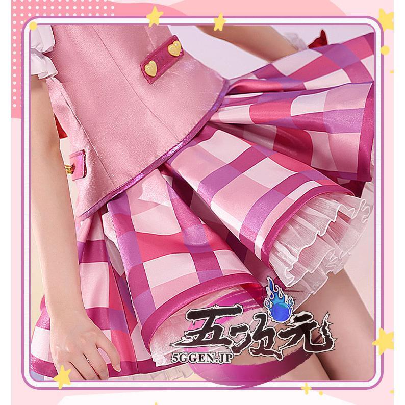 【最終値下げ】三分妄想　アイカツ　星宮いちご　コスプレ衣装＋ウィッグフルセット 三分妄想 アイカツ！アイドルカツドウ！ コスプレ 星宮いちご 衣装