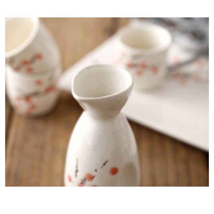 花柄 おちょこ 梅の花 徳利セット 焼酎 6点セット 和風 盃 お猪口