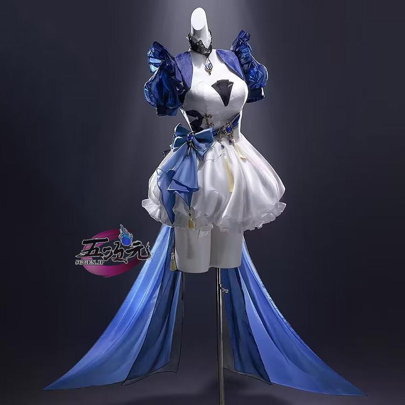 三分妄想 原神 コスプレ フリーナ 水色アリス 同人衣装