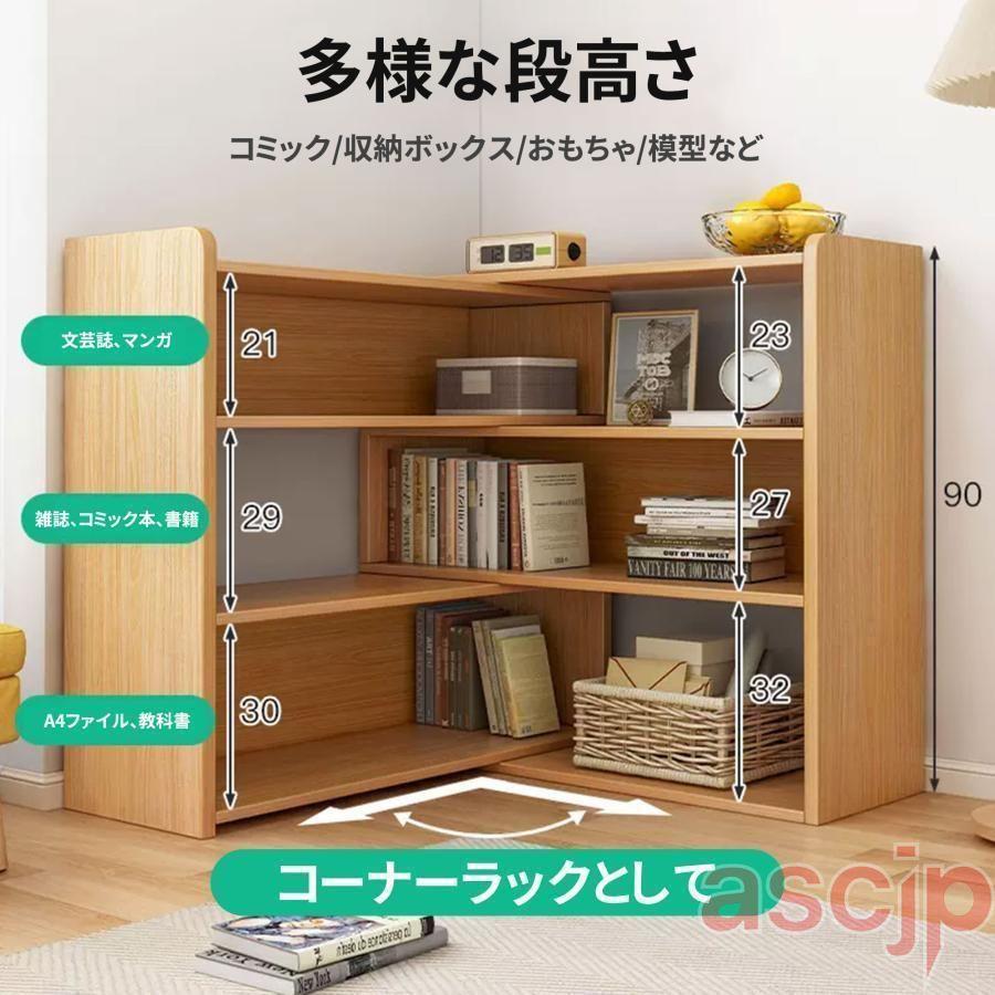 本棚 大容量 省スペース 回転 スライド式 コミックラック 絵本 ラック