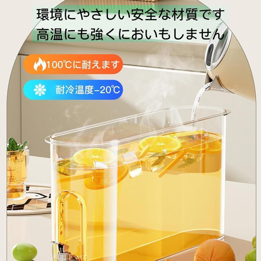 麦茶ポット ピッチャー お茶ポット冷水筒 冷蔵庫ポット 蓋付き 大容量