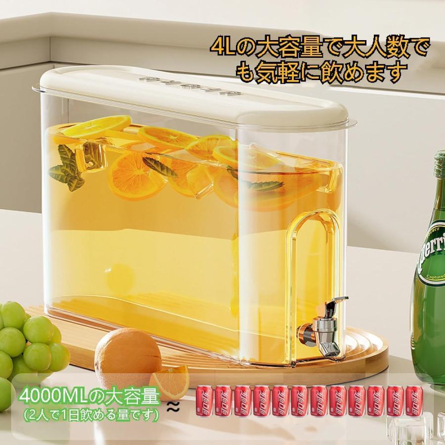 麦茶ポット ピッチャー お茶ポット冷水筒 冷蔵庫ポット 蓋付き 大容量