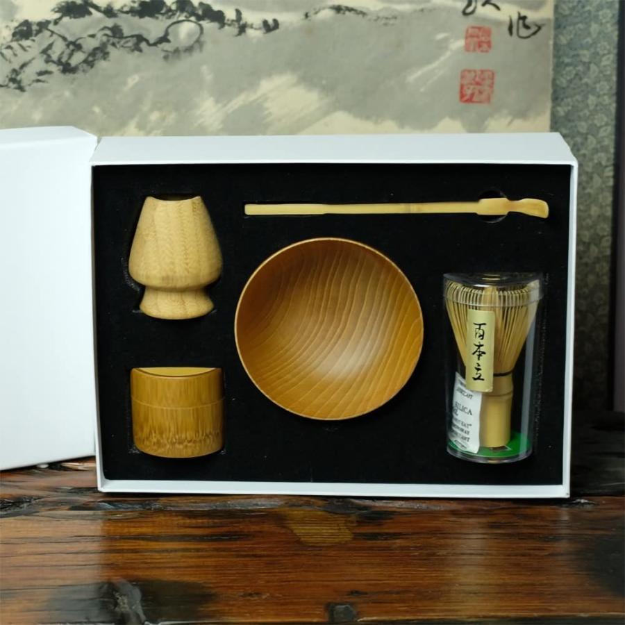茶道具 お抹茶4点セット 製抹茶 抹茶茶碗 茶筅 茶筅くせ直し 茶杓
