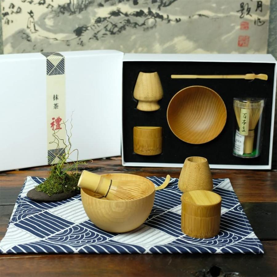 茶道具 お抹茶4点セット 製抹茶 抹茶茶碗 茶筅 茶筅くせ直し 茶杓