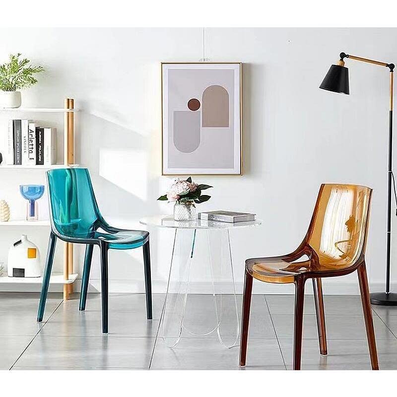 ダイニングチェア 北欧 透明 食卓椅子 ラウンジチェア デザイナー