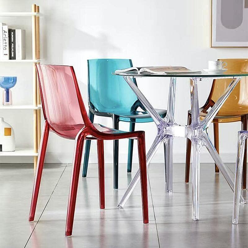 ダイニングチェア 北欧 透明 食卓椅子 ラウンジチェア デザイナー