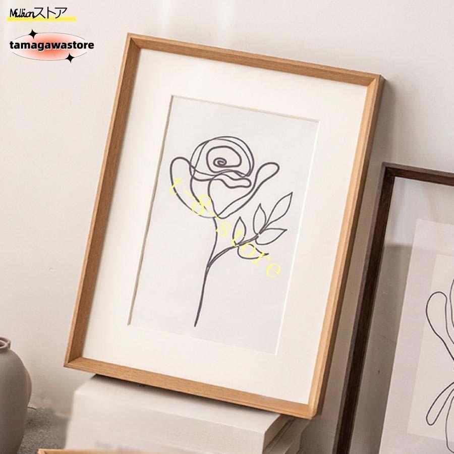 額縁 おしゃれ ムーベ フレーム A3 木製 オーク 壁掛け ポスター